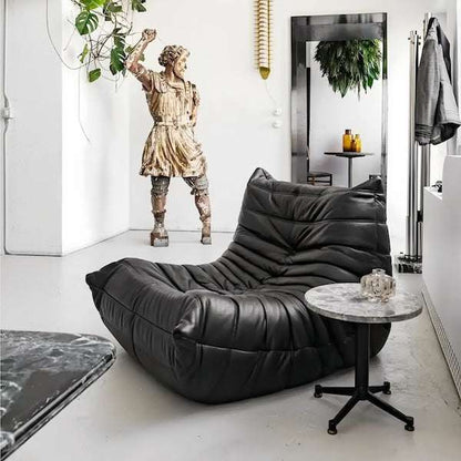 Togo Armchair Foam Lounge Chair | Suede Leather Corduroy