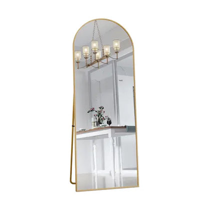 Full Length Standing Mirror Aluminum Frame Arched or Rect