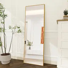 Full Length Standing Mirror Aluminum Frame Arched or Rect