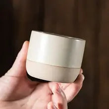 Japanese Style Ceramic Espresso Cup Vintage Stoneware 100-230ml