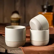 Japanese Style Ceramic Espresso Cup Vintage Stoneware 100-230ml
