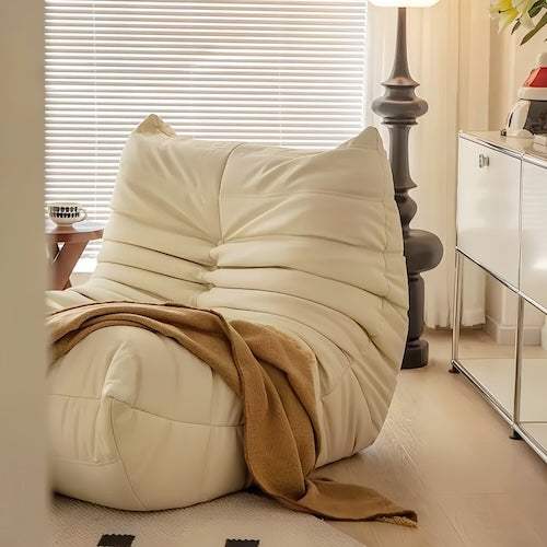 Togo Armchair Foam Lounge Chair | Suede Leather Corduroy